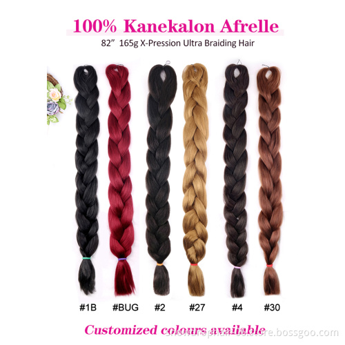 Ultra  82Inch High Quality Yaki Color Attachment Synthetic Extensions 41 Inch Jumbo Braid Hair